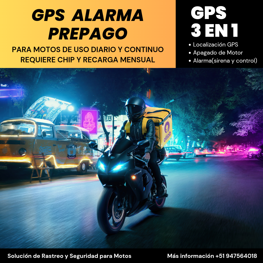 GPS Alarma para Motos